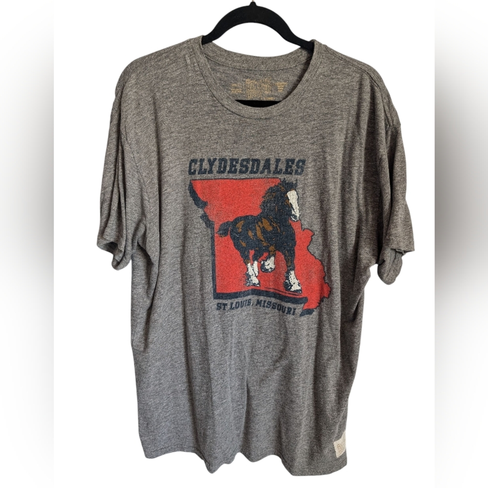 Original Retro brand St Louis Budweiser Clydesdales t-shirt XL